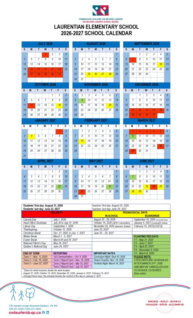 2026 2027 LES Calendar UPDATED page 0001